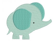 Stickdatei - Dschungeltiere Elefant